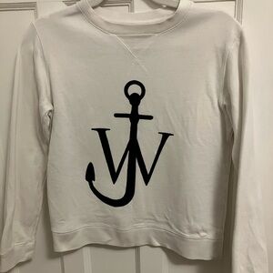 J.W. Anderson Cream Sweatshirt with Black Logo